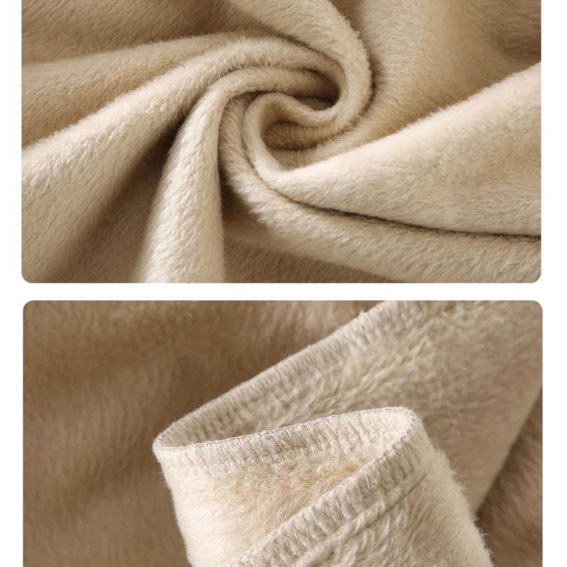 Autumn and Winter Warm Shirt Men Daily Casual Long Sleeve Shirts Lapel Collar Corduroy Fleece Shirt Retro Simple Style Thicken Men Tops