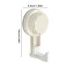 Bathroom Vacuum Suction Hook Strong Load Bearing Rotating Hanger for Towels and Bath Accessories
