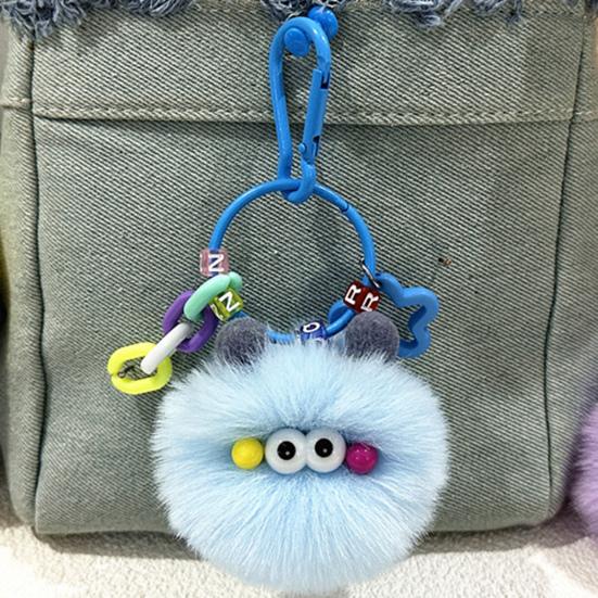 Keychain Cartoon Plush Doll Charm Decorative Key Chain Fine Craftsmanship Key Holder Backpack Key
