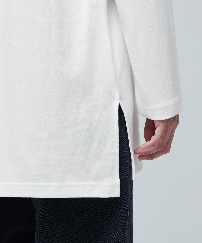 MUSINSA STANDARD Layered Crew Neck Long Sleeve T-Shirt_Long Length [Cream]