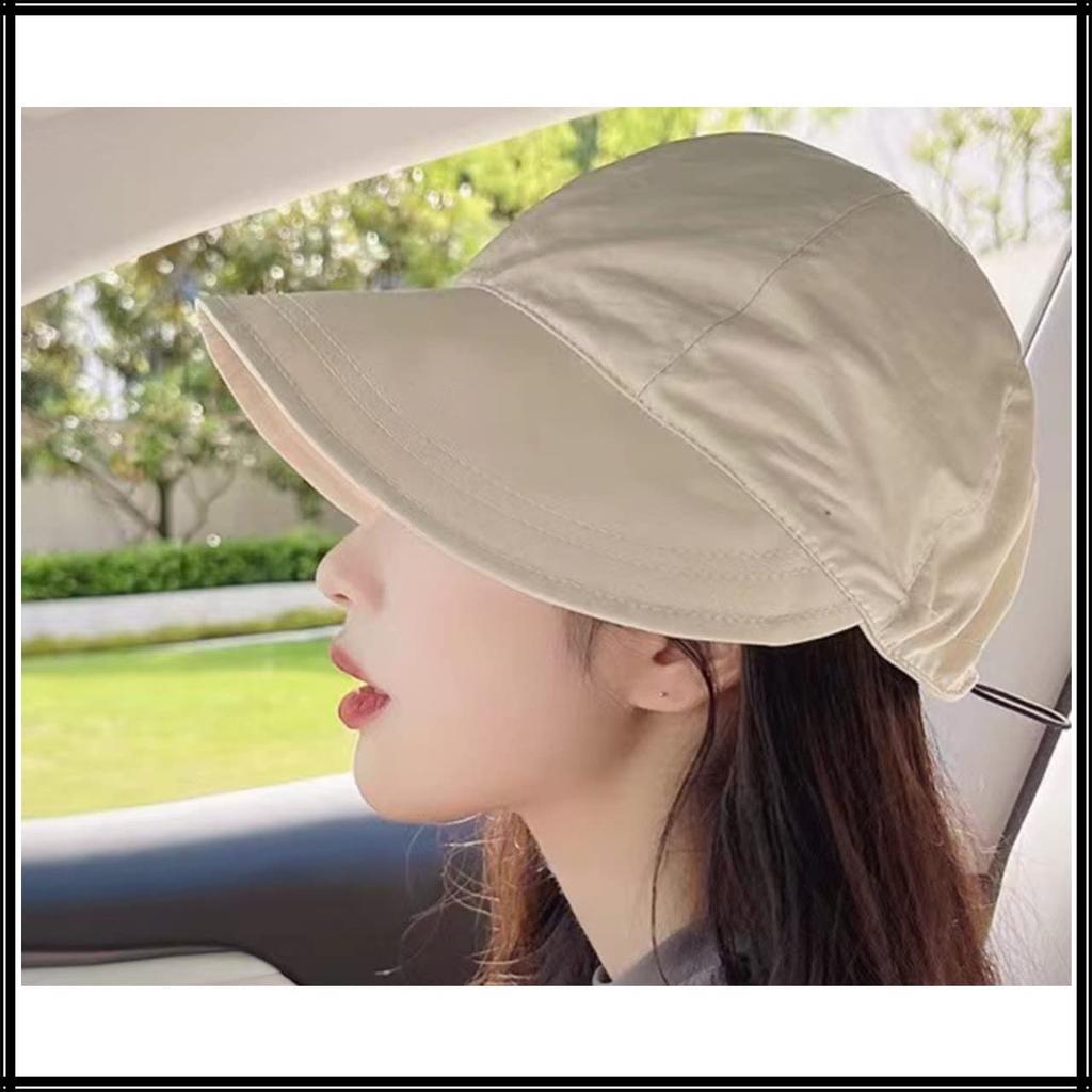 Long running cap for CA532 [White Fang] brim, plain, foldable, lightweight, women, (blue)