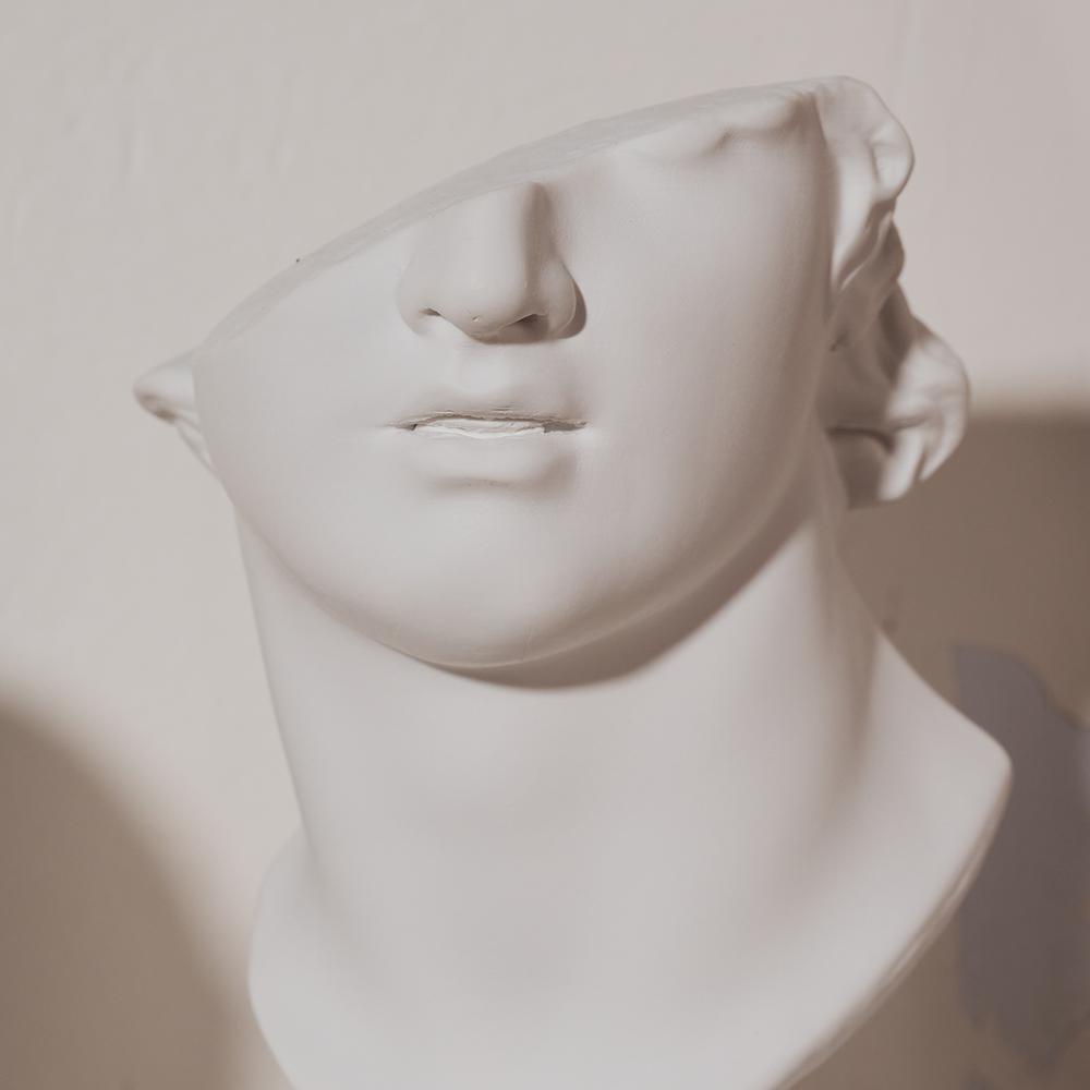 Roman Head Bookend Classical Bust Sculpture Book Stoppe Resin Book Shelf Organizer for Library Office Home Decor Gift for Reader