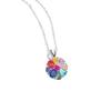 Imitation Colorful Tourmaline Flower Necklace Women's Luxury Group Inlaid Colorful Treasure Pendant Collarbone Chain