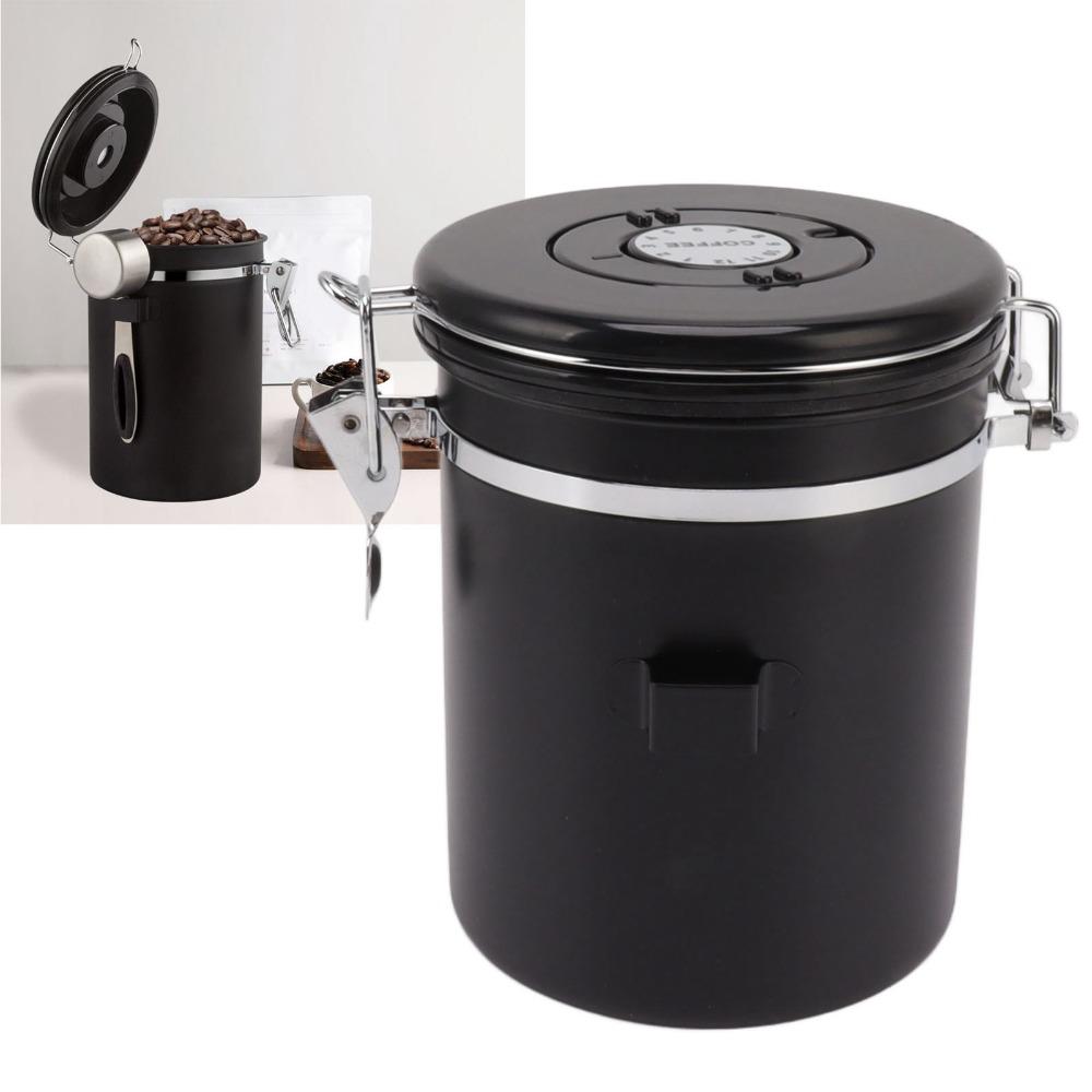 1.2L / 1.5L / 1.8L Coffee Bean Storage Container Airtight Coffee Container  For Cereal Storage