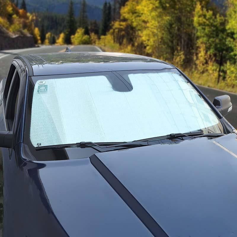 Car Front Windshield Sunshade Window Shade Foldable Sun Visor Car Cover Fit for Dodge RAM 2018 Up Intrerior Accessories