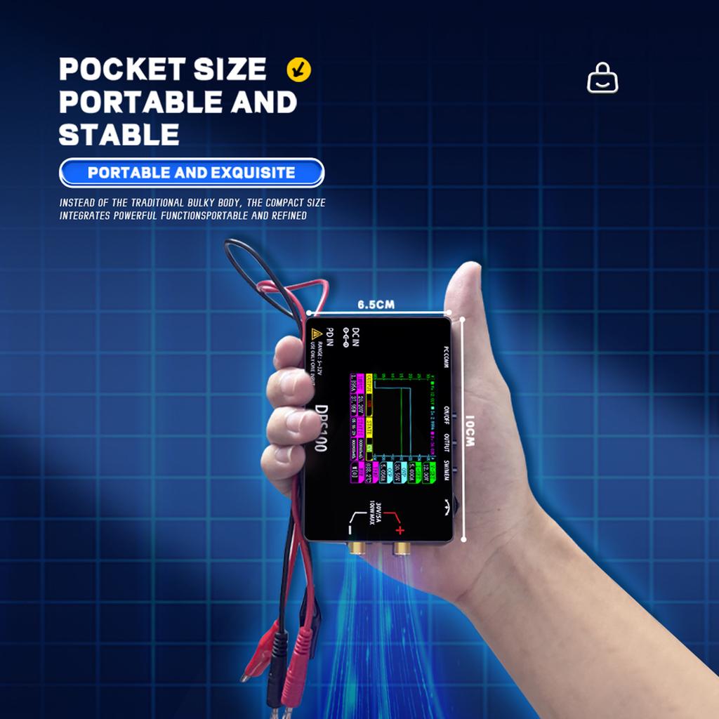 DPS100 Pocket Laboratory DC Power Supply 30V 5A 100W Max Pocket Size Bench Switching Programmable Voltage Regulator Power Supply