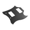 PVC HH Guitar Pickguard Scratch Plate for SG Electric Guitars 3 Ply Black