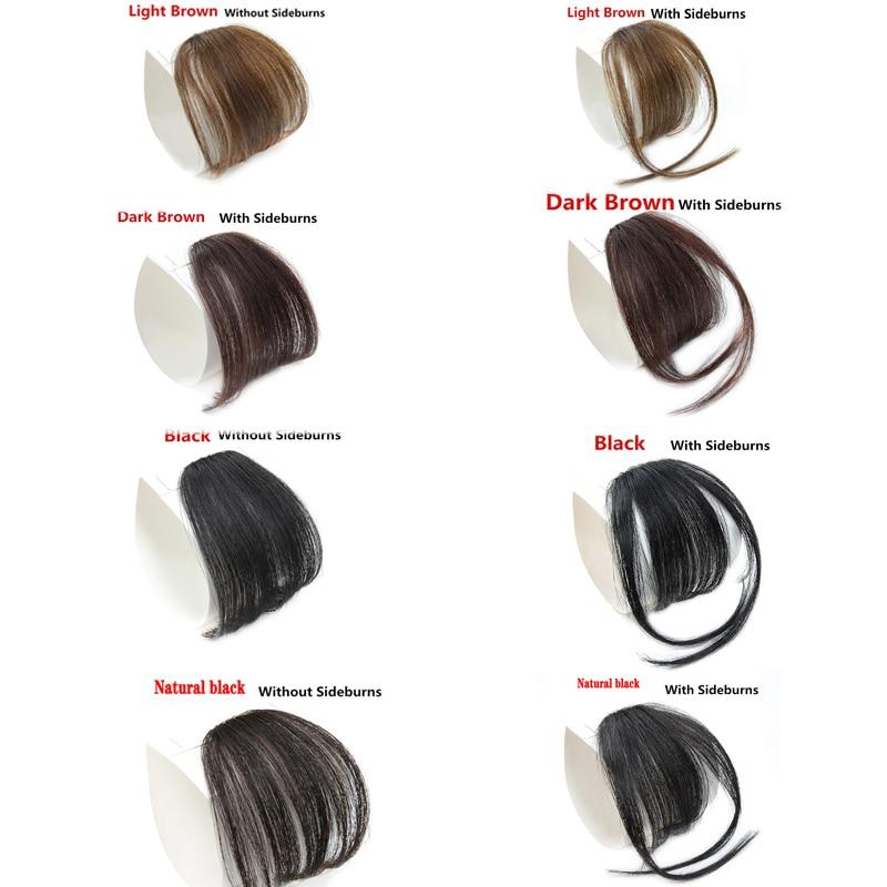 MISS WIG Klip Saç Patlama Sentetik Hava Patlama Ince Görünmez Uzatma Kadınlar Için Düz Ön Temiz Peruk