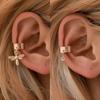 Boucles d'oreilles manchette d'oreille rétro en forme de U Petite Abeille pour femmes
