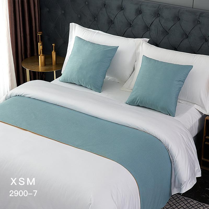 Alergări de pat nordic de culoare solidă, simplitate, bumbac, lenjerie de rulare, aleargă pentru cameră de nuntă, husă pentru steagul de pat, decorare pentru hotel, prosop coadă de pat