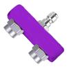 Doppeldüse, 2-in-1 Hochdruckreiniger-Düsenspitze 1/4" Schnellanschluss, Edelstahl, Für Garten, Für Auto