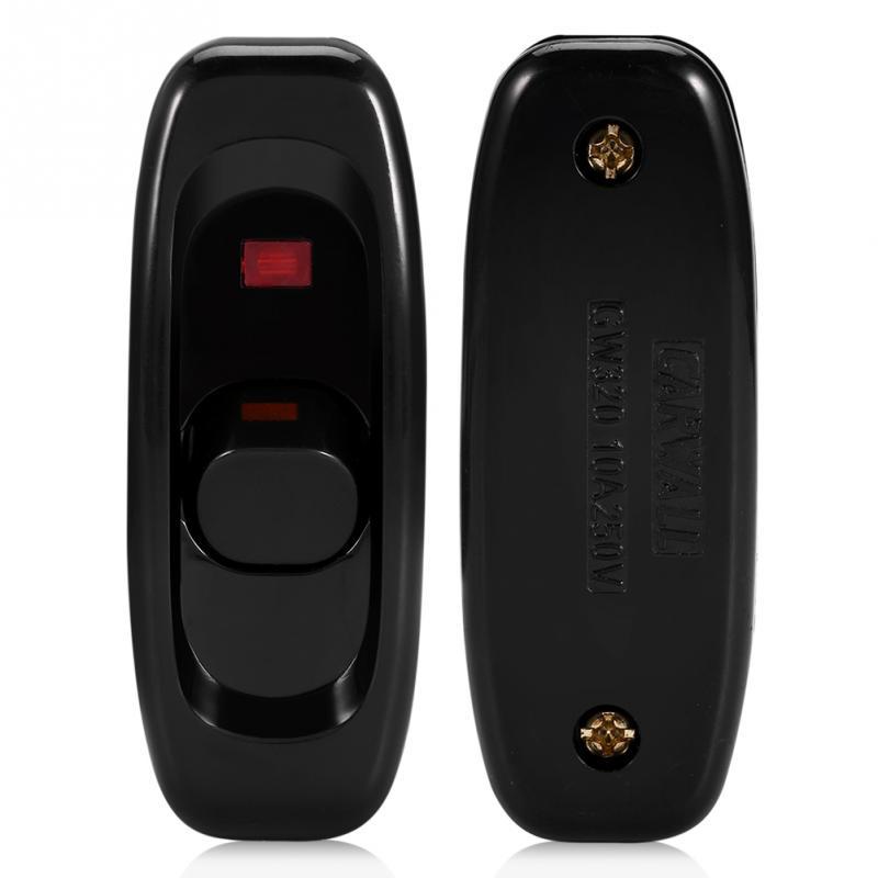 

Bedside Lamp Switch AC 250V 10A Inline On/off Table Desk Lamp Power Cord Switch With Led чорний