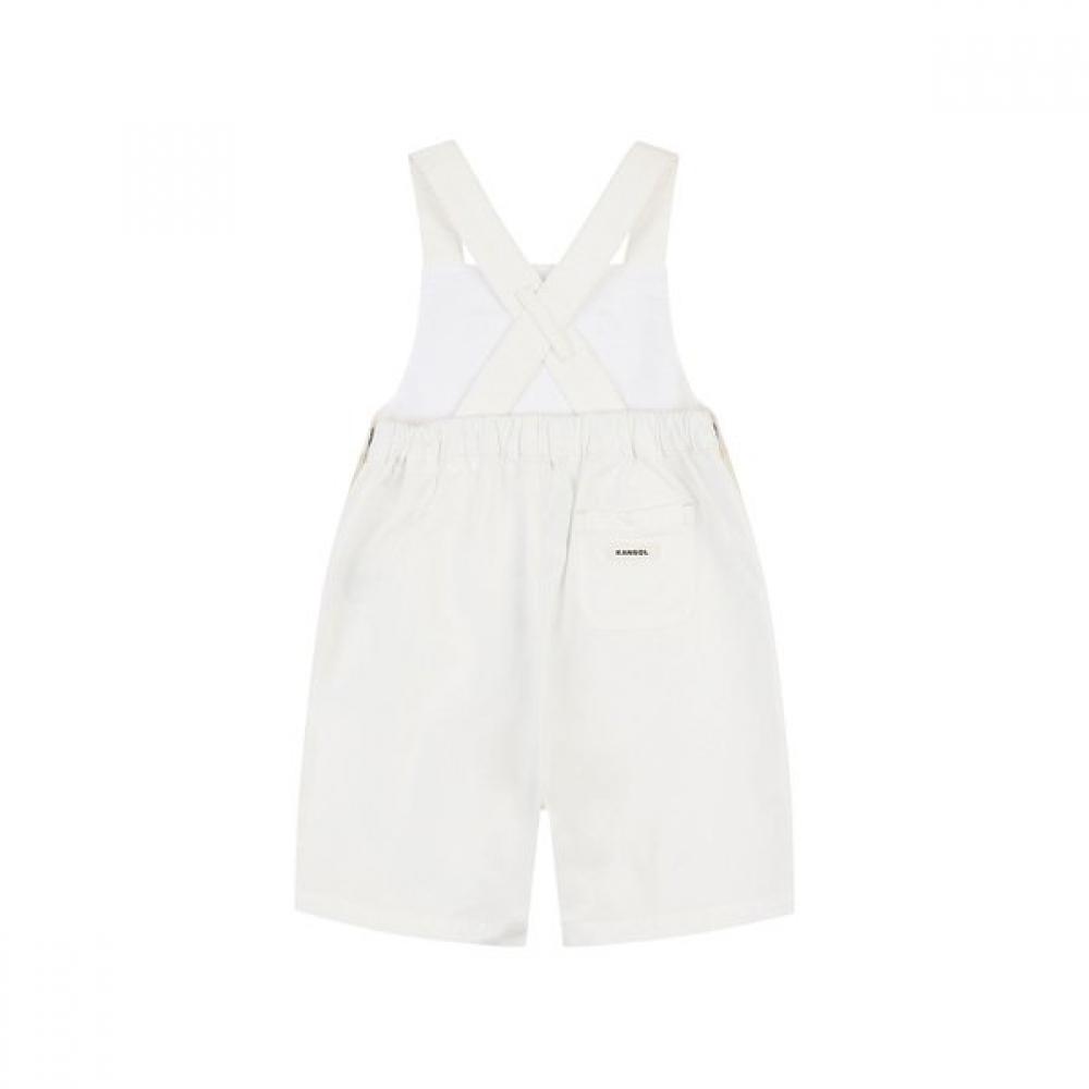 KANGOL KIDS White Denim Overalls Sb 0d13 White  bSbcov0d130wh 
