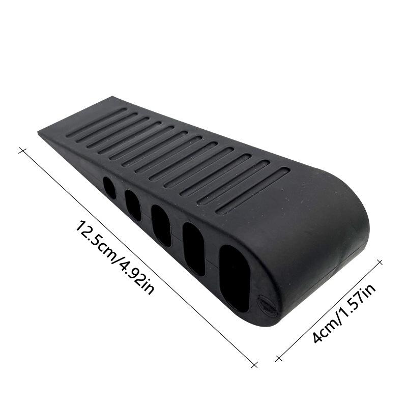 Rubber Door Stopper Reusable Shock Absorbent Block Wedge Doorstops Door Handle Stopper Home Office Door Anti-Collision Stopper