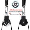 Fitness Lat and Lift Pulley System Aluminum DIY Home Gym Cable Pulley System Attachments for Triceps Pull Down Biceps Curl Arm Workouts