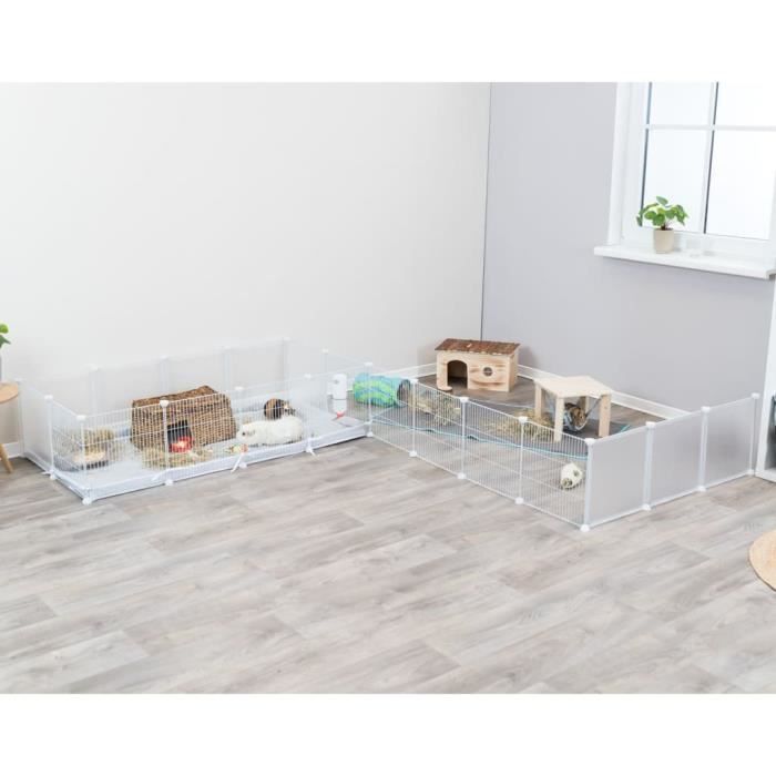 444027 TRIXIE Innengehege für Nagetiere 140x35x70 cm Weiß