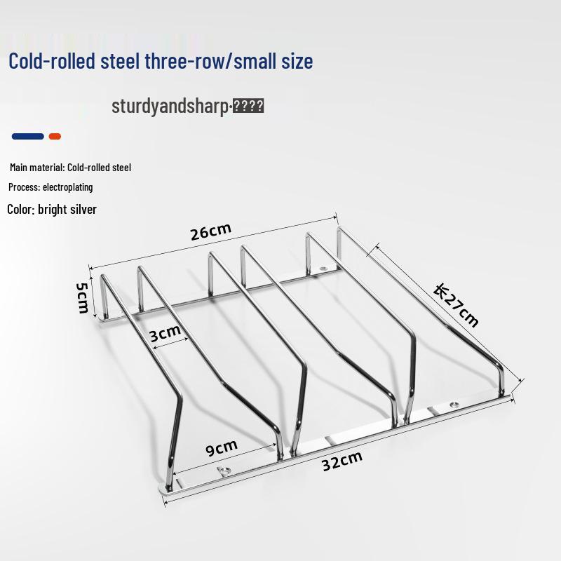 High-Stemmed 304 Stainless Steel Wine Glass Storage Rack for Red Wine Glasses