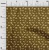 oneOone Cotton Flex Dark Olive Green Fabric Floral Sewing Material Print Fabric By The Yard 40 Inch