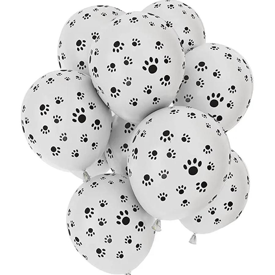 10/20/50Pcs Party Supplies 12" Latex Balloons Dog Birthday Kids Baby Shower Balloon Decoration Toys Paw Print