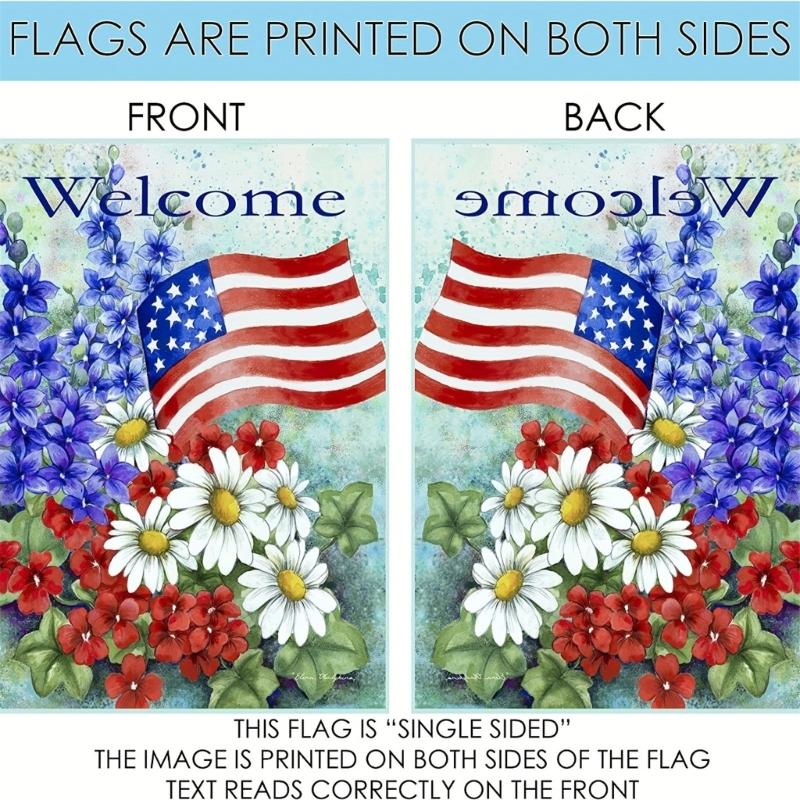 American Garden Flag Independence Memorial Day Yard Flag Outdoor Decorations