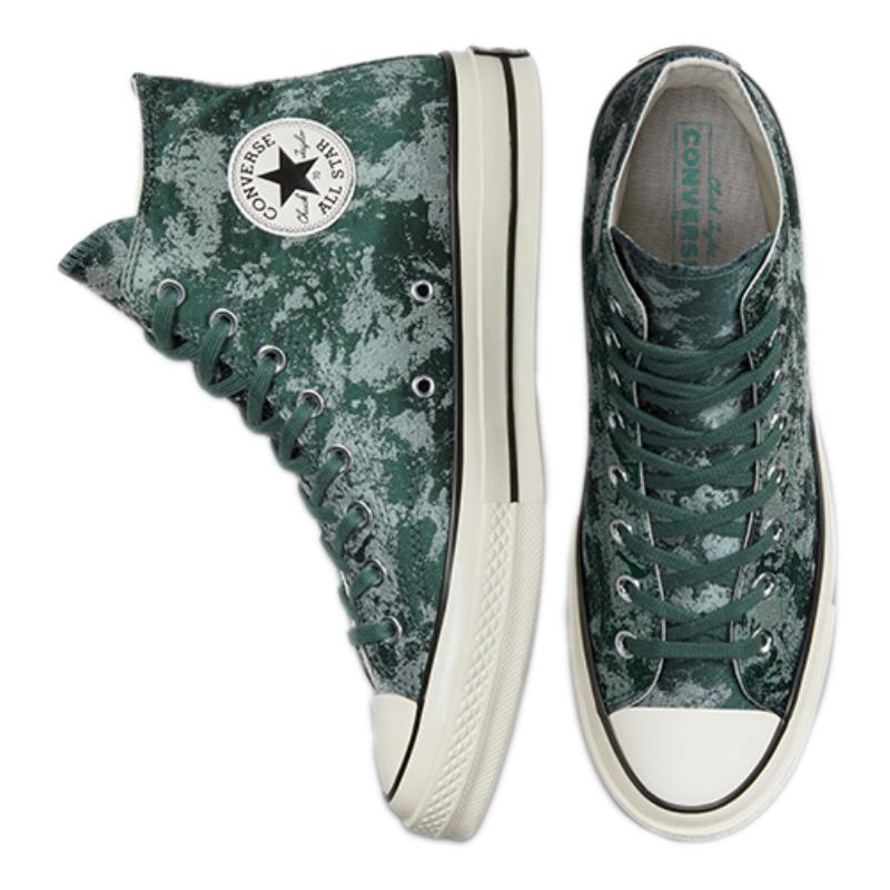 Converse Chuck Taylor All Star 1970s Casual Comfort Trend High-Top Espadrilles Unisex Dark Green Grey