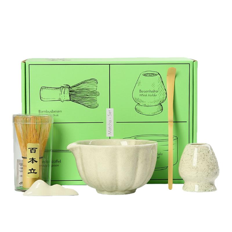 5-piece Set Japanese Matcha Blender Set Bamboo Whisk Teaspoon Brush Teaspoon Kiln Tea Tool Sets Indoor Drinking Tea Brewing