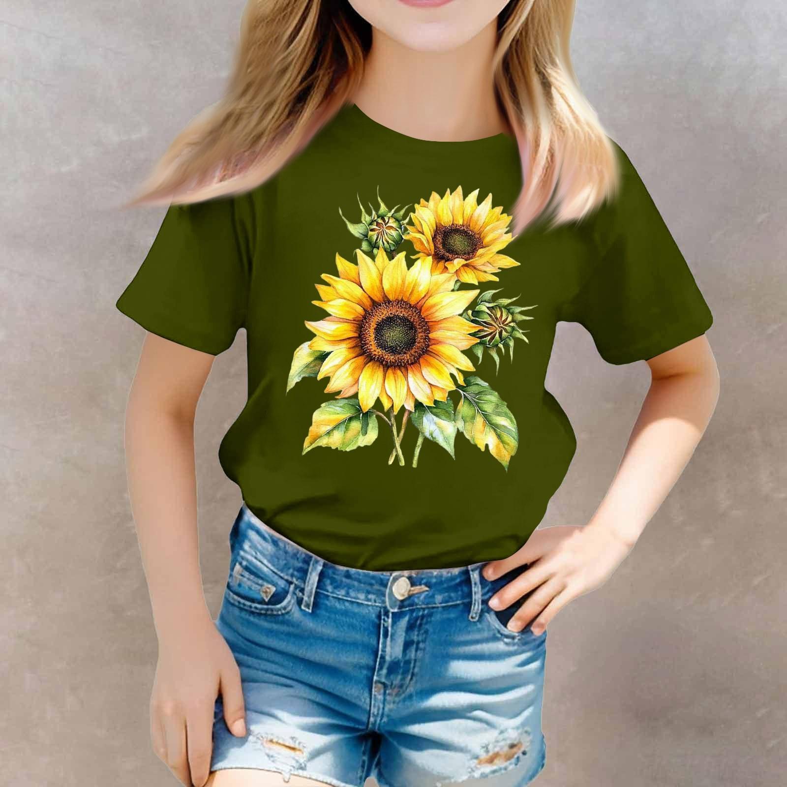 

Футболка с короткими рукавами и круглым вырезом для девочек в стиле кэжуал 100 армия зеленый