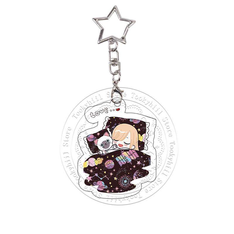 My Dress-Up Darling Acrylic Keychain Cos Props Chibi Cute Anime Charms Marin Kitagawa Keyring Bag Pendant Decoration Cartoon