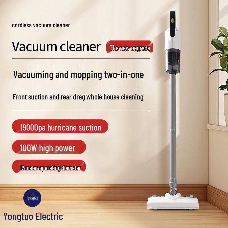 High-Power Handheld Vacuum Cleaner & Mop Combo for Home and Car