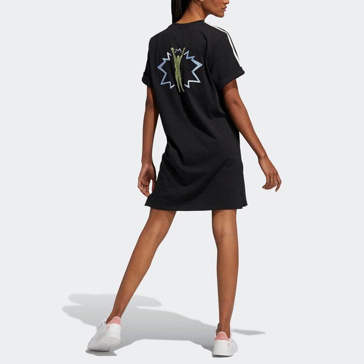adidas Originals Short Sleeved Dress Women's Black (Unisex) Short-Sleeved Dresses H43973