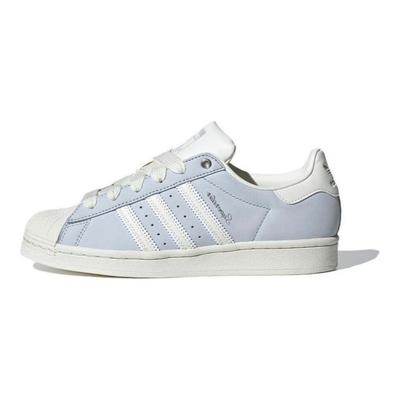 Originals Superstar Comfortable Shock Absorption Durable Low-Top Sneakers Women Sneakers White Blue IE3037