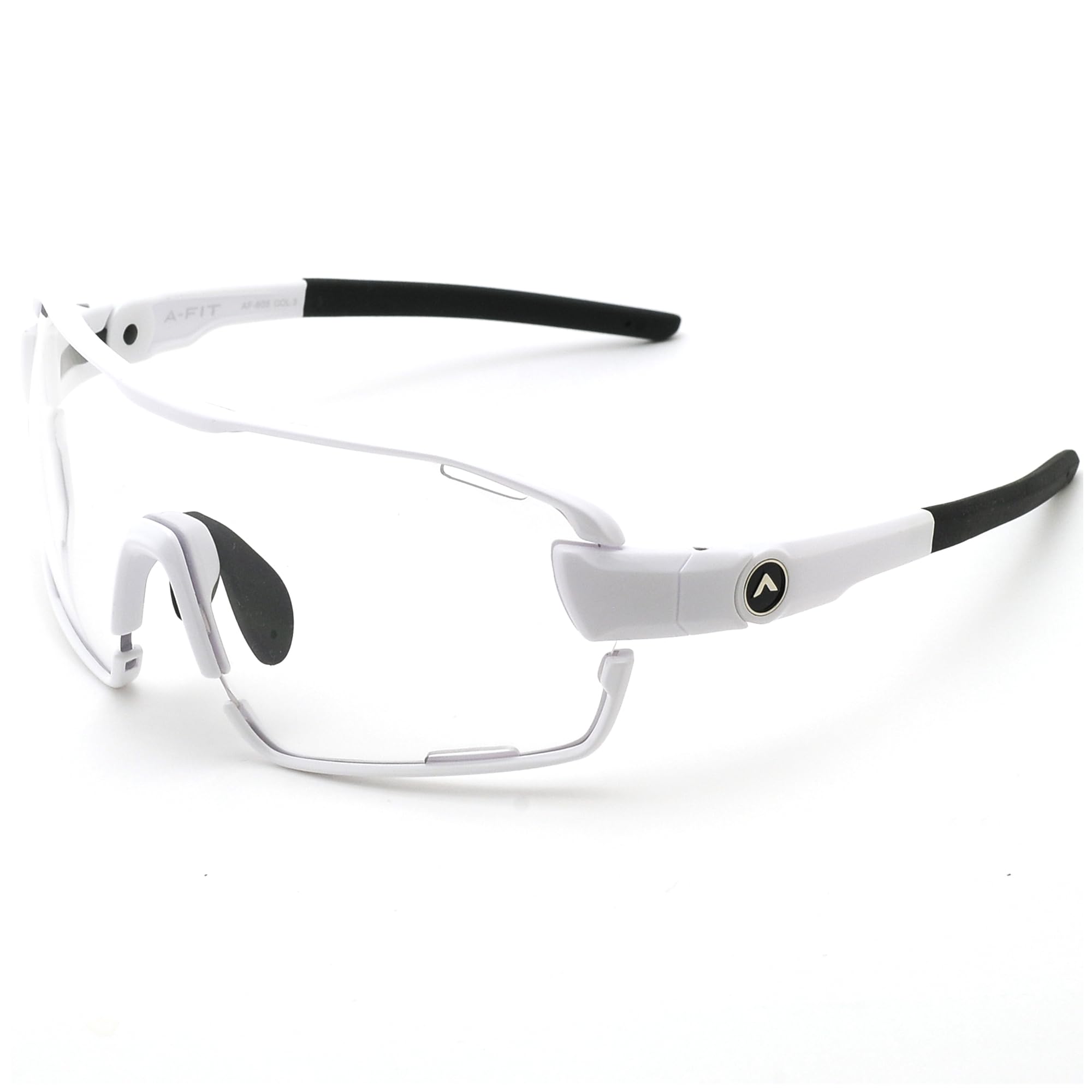 

FIT MASTER Sports Sunglasses for a Perfect White with Clear A-Fit Men s Full-Rim Fit, Anti-Fog Lenses, AF-805-C3-CRAF-S