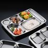 304 Stainless Steel 5-Compartment Meal Tray