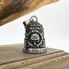 Motorcycle Bells Motorcycle Riding Skull Bell Vintage Handmade Biker Ornament Weatherproof Rider Key Chain For Road Trip Riding