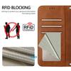 For Xiaomi 15T Wallet Case RFID Blocking Calf Texture Leather Stand Phone Cover with Strap