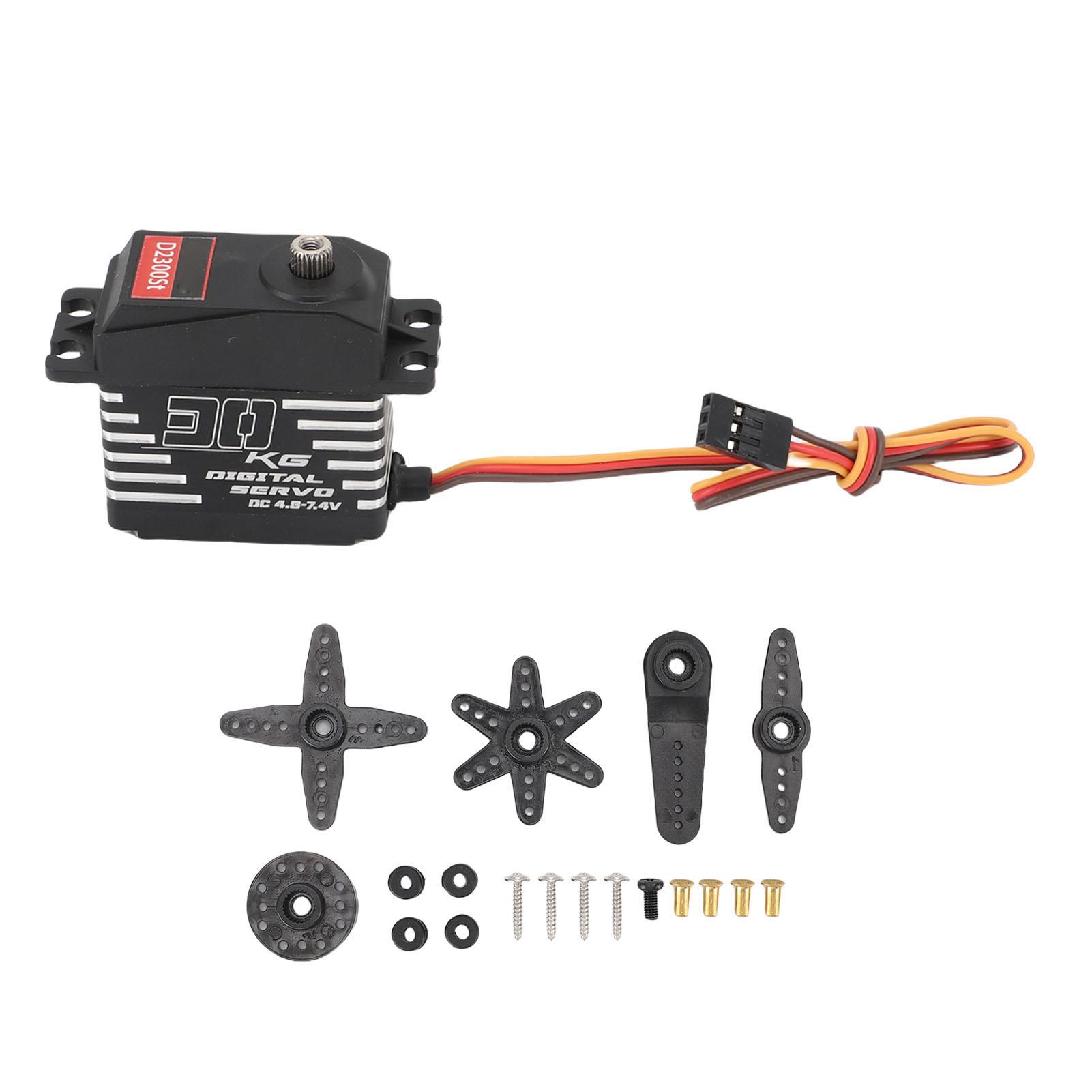 

Digital Servo Fit for Traxxas RC Crawler Car Truck Boat Robot DIY High Torsion 180 Degree Rotation A 30kg