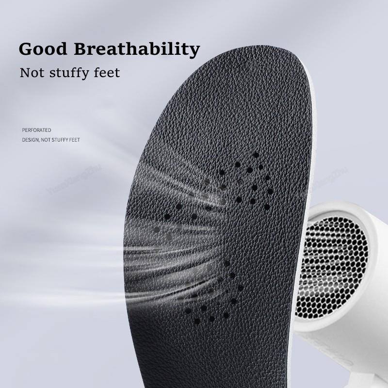 1Pair Latex Sports Shoes Insole Cowhide Insoles for Feet Arch Support Shoe Pads Shock Absorbing Plantar Fasciitis Shoe Sole