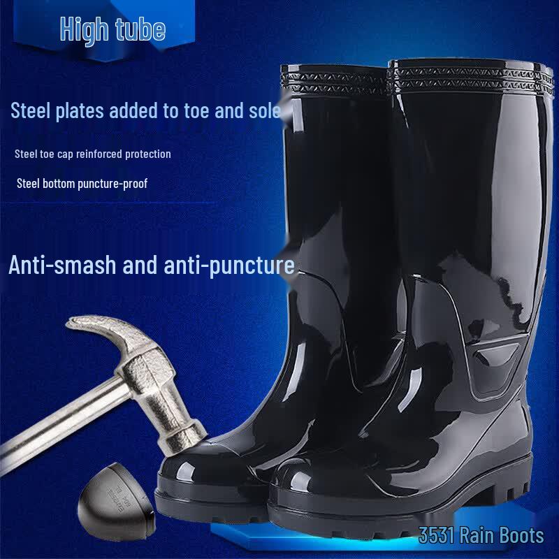 Industrial Steel Toe Safety Rain Boots 40