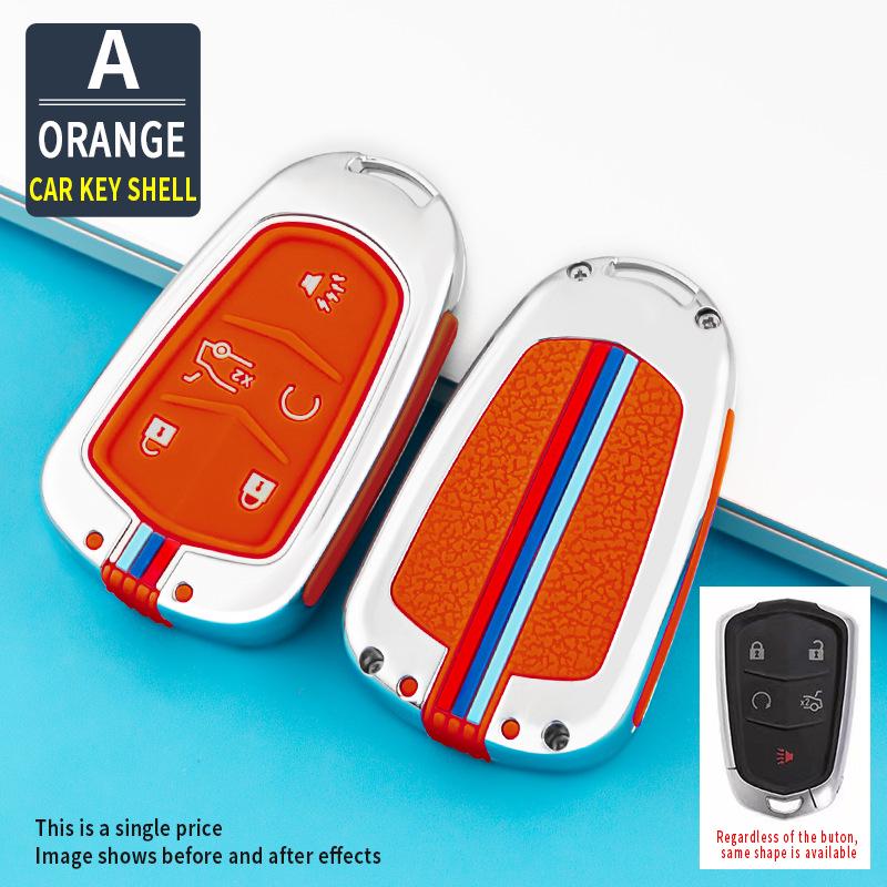 Silicone Remote Key Fob Cover for Cadillac XT5, CT6, XTS, XT4, and ATSL - Creative Design for Men and Women