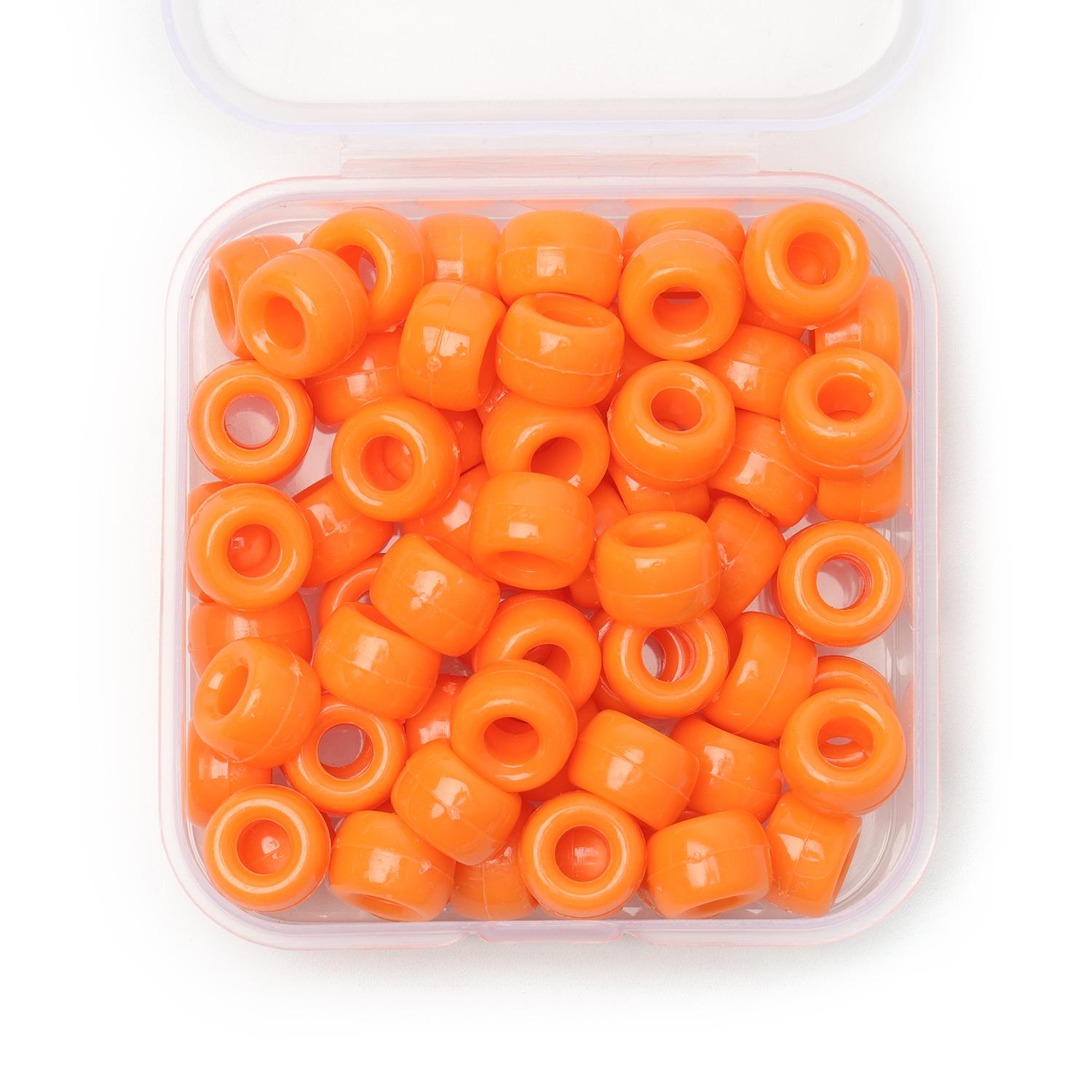 

80 шт./кор. 6x9 мм цветные бусины пони, объемные свободные бусины-разделители для изготовления ювелирных аксессуаров, ручная работа, сделай сам, ремесло 6mm*9mm