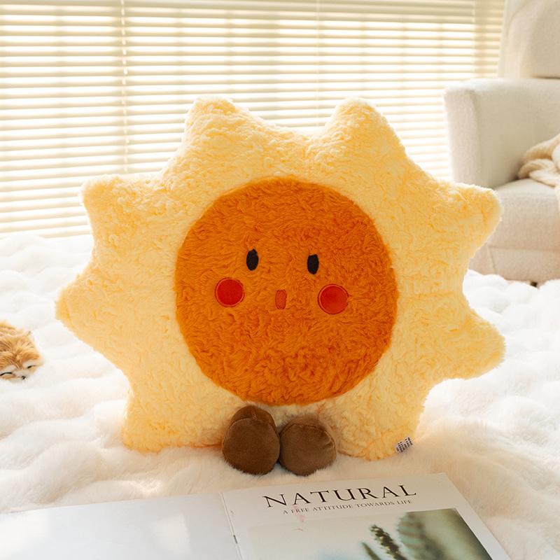 45cm Sky Theme Stuffed Plushies Doll Sun Rainbow Star Moon Cloud Sofa Pillow Hugging Cushion Kids Birthday Favors Gifts