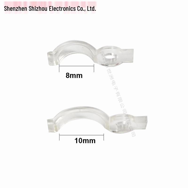 10MM LED Epoxy Strip Light Clips for 5050 RGB Flexible/Rigid Strips