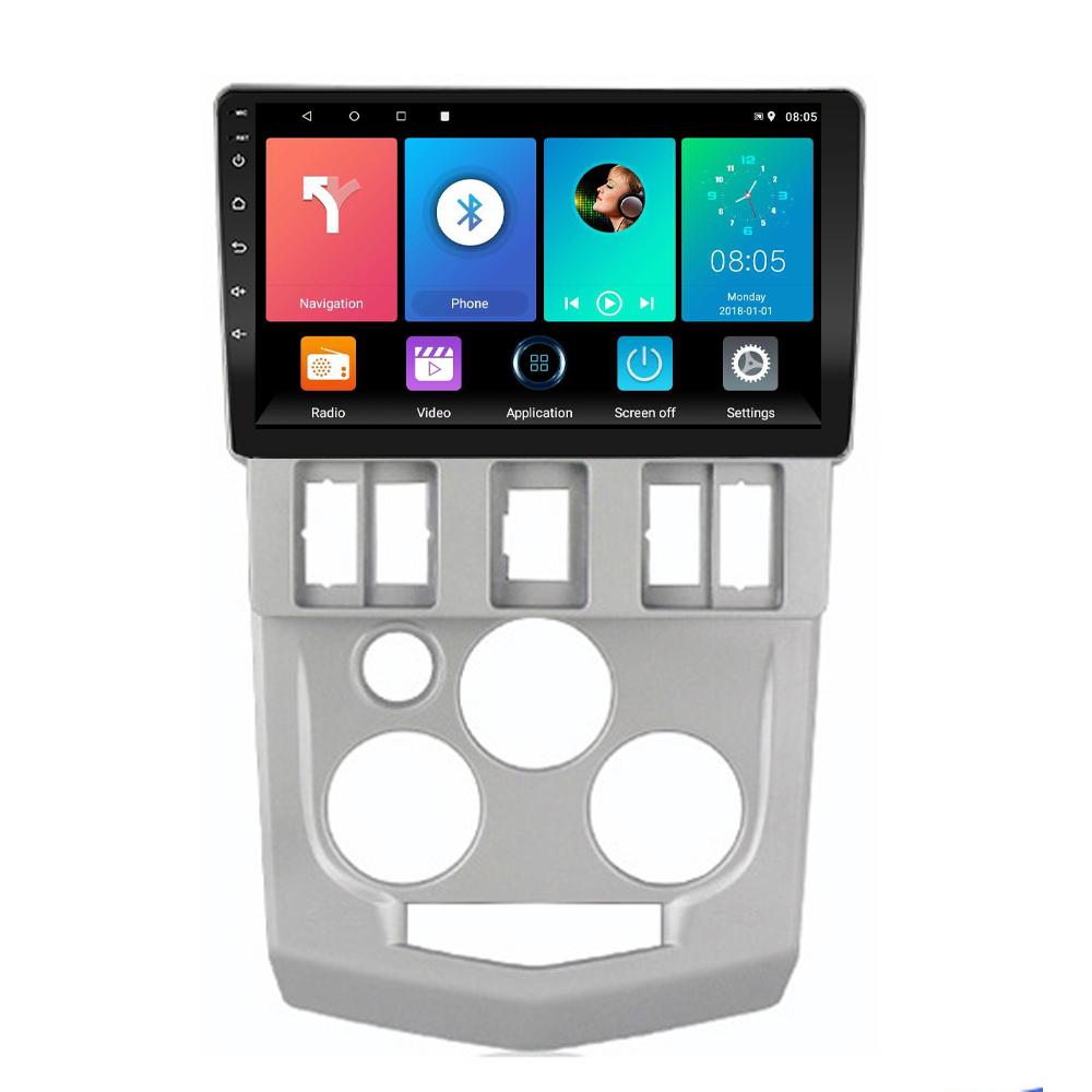 Dla Renault Logan I 2004-2009 Nawigacja GPS Android Radio Samochodowe Wideo Odtwarzacz Stereo RDS z Carplay 4+64GB