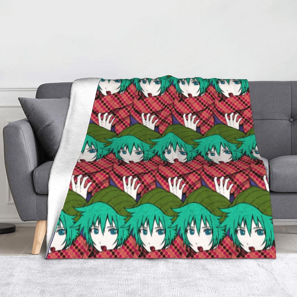 Shin Tsukimi Sou Hiyori Yaoi Blankets Autumn/Winter Your Turn To Die Game Multi-function Warm Throw Blanket for Sofa Thin Quilt