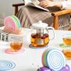 Cute Donut Heat Insulation Mat Creative Snail Coaster Rack Ornament Home Living Room Tea Table Dining Room Desktop Decor Gift