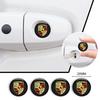 4PCS Car Door Lock Eye Stickers Protect Against Dirt Stickers For 911 Cayenne Carrera-GT 928 Panamera Boxster Macan 918