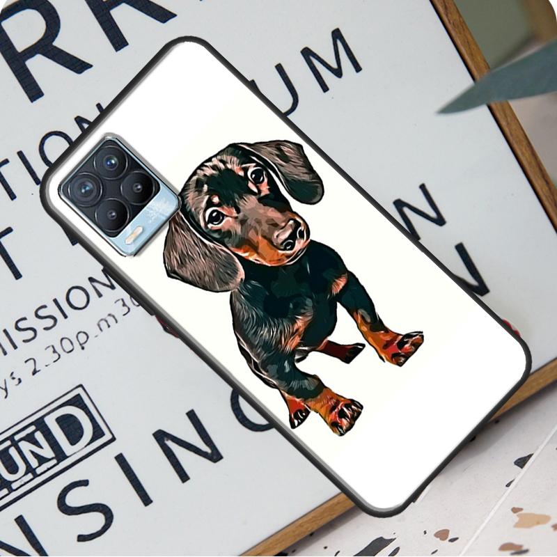 Dachshund Teckel Dackel Dog Case For Realme 8 Pro 8i GT Master GT Neo 2 C21 Back Cover For OnePlus Nord 2 8T 9R 9 Pro