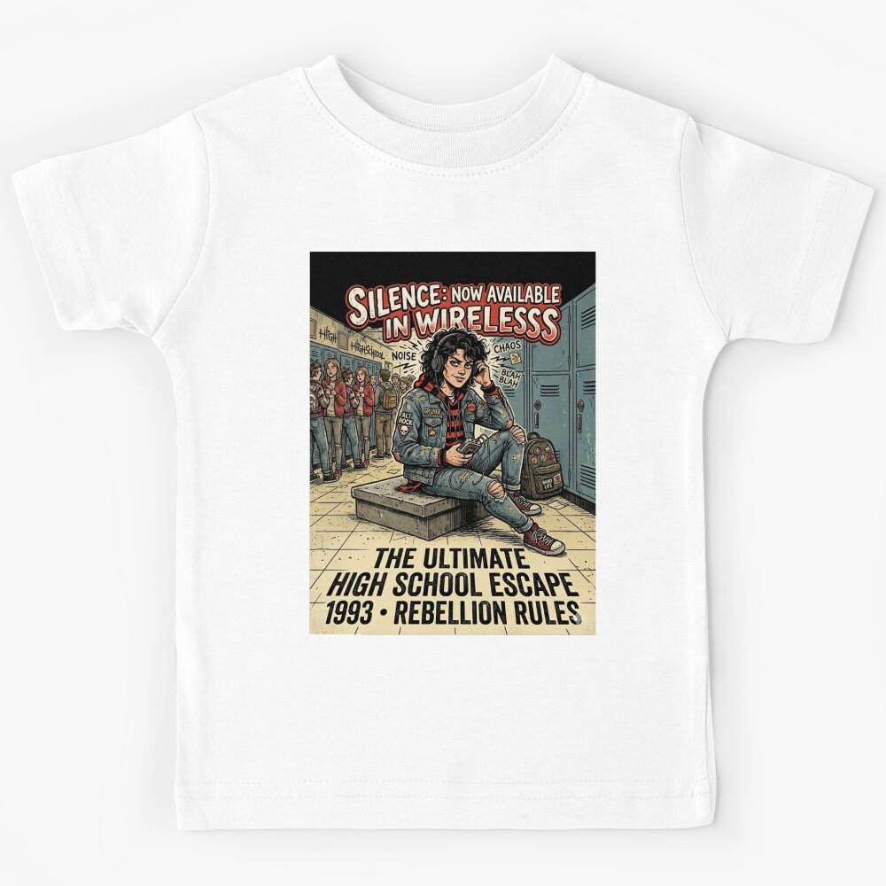 Grunge Rebel High School Escape 1993 Kids T-Shirt 120