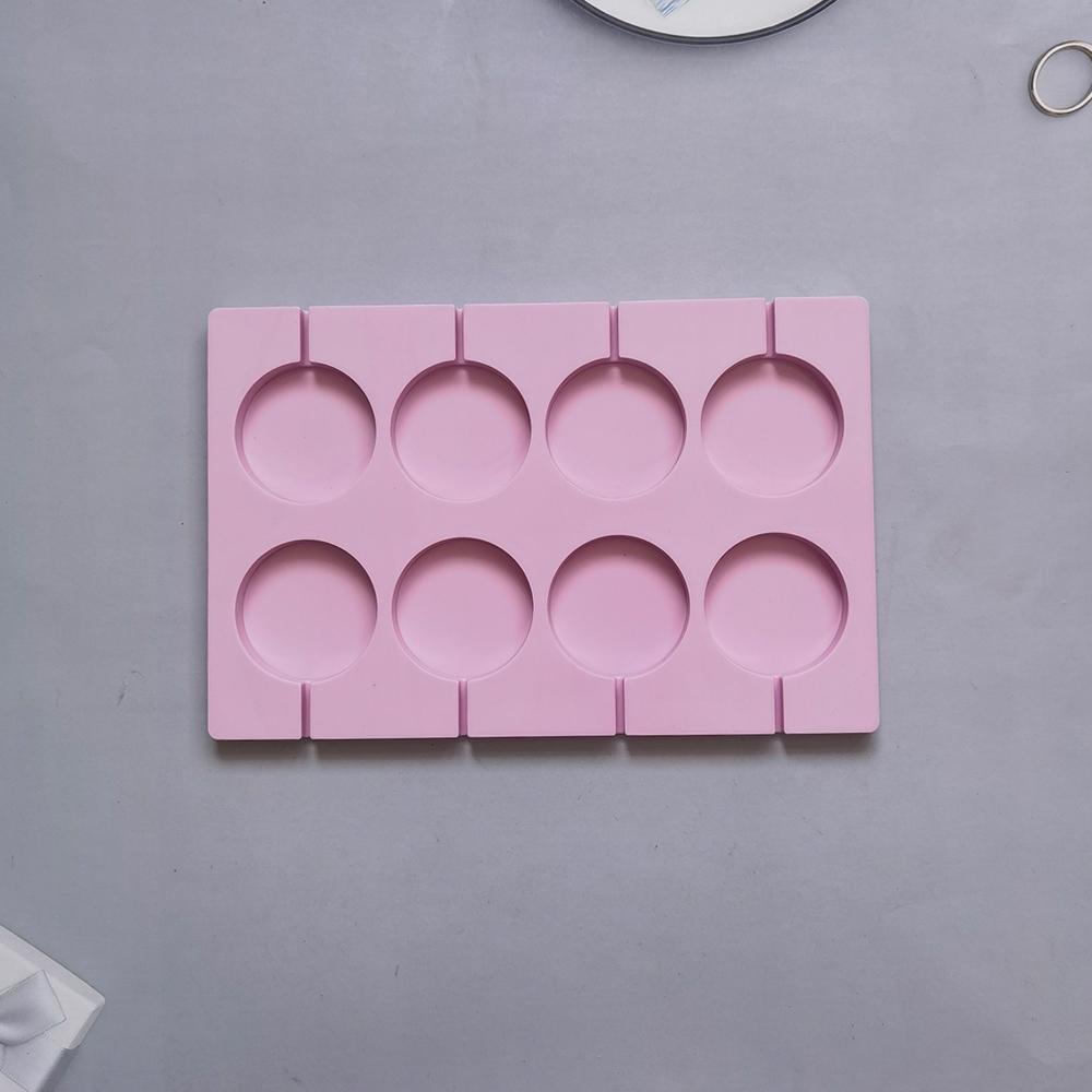 

Круглая силиконовая форма для леденцов на 8 ячеек, форма для шоколадного печенья для выпечки, инструменты для украшения кондитерских изделий