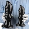 Extra Large Black PVC Butt Plug Anal Sex Toy Dildo Masturbator Big Dick Gay Fisting 18+
